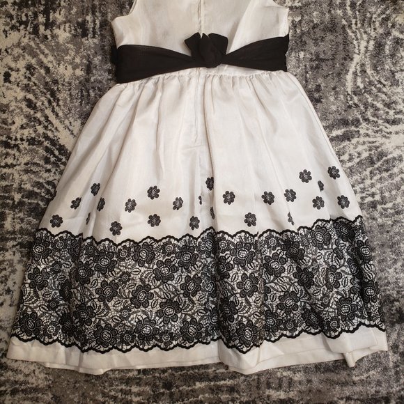 Black and White Dress for Girls - Picture 9 of 10